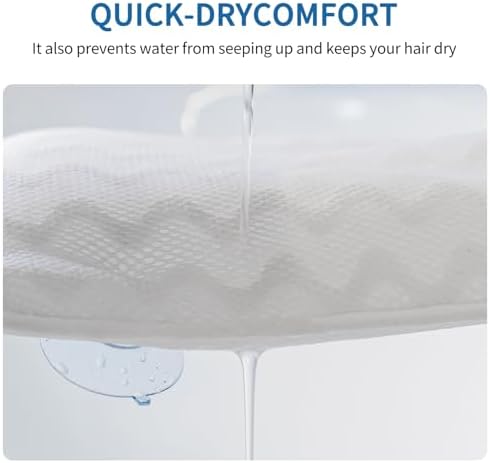 Bath Pillows for Tub,Full Body Bath Pillow for Bathtub,Luxury Bathtub Pillow – Extra Soft Tub Cushion for Head, Neck & Back Support, Skin-Friendly and Comfortable, 4D Air Mesh,Laundry Bag,Quick-Drying