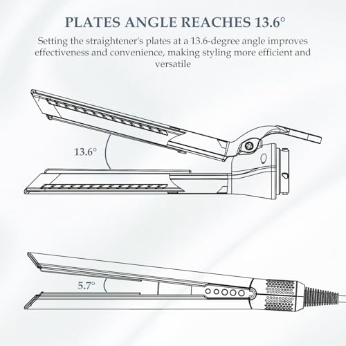 Airflow Attachment for Dyson Airwrap Styler, Nozzles Attachment for Smooth Hair Style with Less Damage and Breakage for Dyson Airwrap HS01 HS05 HS08