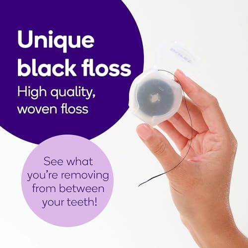 BURST Expanding Dental Floss Kit (Mint Eucalyptus/120 Yards/Starter Kit + 3 Refills) | Stain Absorbing & Woven with Xylitol Coating to Fight Cavities | Vegan | Paraben Free