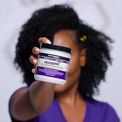 Aunt Jackie's Grapeseed Style and Shine Recipes Rescued Thirst Quenching Hair Recovery Conditioner Repair Treatment, Seals in Moisture, 18 oz