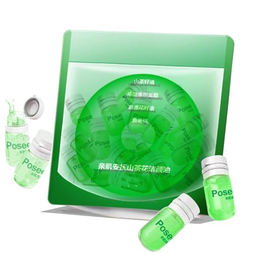 Zdiwond Cisto Cleansing Oil Mini, 20 Capsules Cisto Portable Makeup Remover Oil Travel Size, Disposable Cleansing Oil for Face, Softening Soothing Gentle Cleansing Oil (Camellia,20)