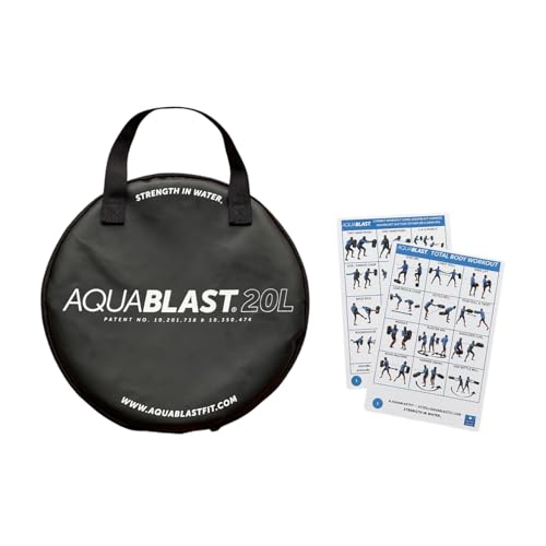 AquaBLAST Portable Fitness and Punching Bag, Water Exercise Equipment for Pools for a Total-Body, Low-Impact Workout, Pool Exercise Equipment, Sets Up in Seconds, Aquatic Exercise Equipment, 20 Liter