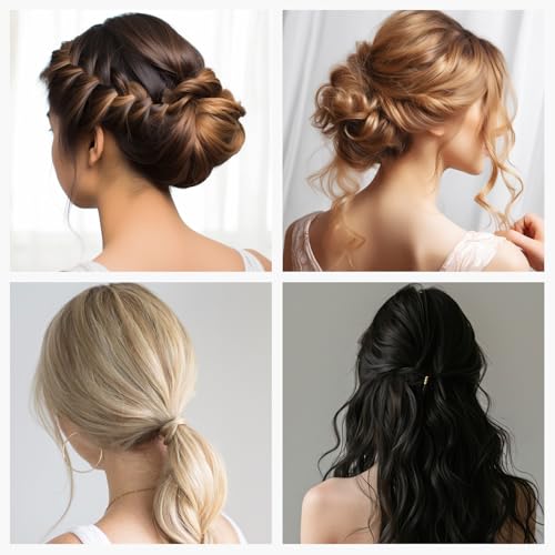 Hair Sponge for Updo,Hair Filler, Hair Donuts for Updos,Volume Hair Bumps Tool, Hair Padding,Dark Brown