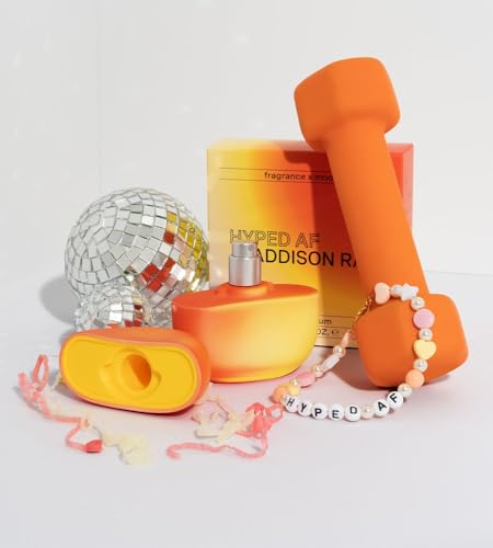 Addison Rae Fragrance Hyped - Luxury Perfume for Women -Woody Citrus Scent - Eau De Parfum -Notes of Mandarin, Blood Orange, Pomelo - Long Lasting Vegan Travel Cologne -Gift for Her - 1 oz EDP Spray