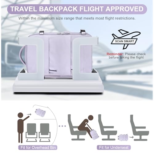 coofay Travel Backpack Carry on Flight Approved Mochila De Viaje Personal Item Travel Bag Large Backpack for Travel Backpacks for Men Women Carry on Backpack for Airplanes 18x14x8 Inches Travel Bag
