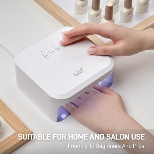 GAOY UV Light for Gel Nails, Professional Nail Dryer with Infrared Sensor and 3 Timers, Fast Curing Lamp for Salon and Manicure Art at Home, White