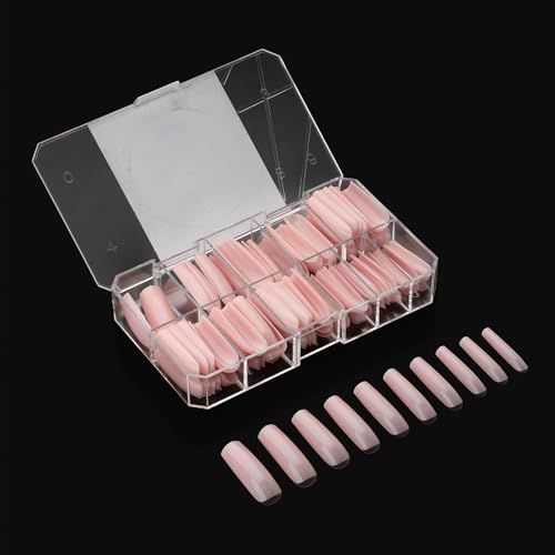 APRÉS x Chaun Legend Neutrals "CHAUN" Gel-X Box Of Nail Tips, Exclusive Tapered, 10 Sizes 0-9, Soft Gel Tip Box (150pcs) (Sculpted Square Extra Extra Long, 150)