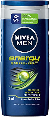 NIVEA Men Energy Shower Gel, 250 ml
