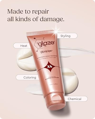 glaze Glaziplex Super Bond Treatment – Deep Conditioning Hair Mask Repairs, Strengthens, Protects in Just 4 minutes – 4oz/120ml