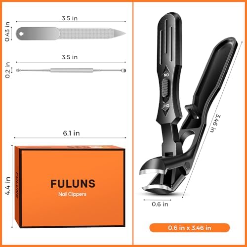 Angled Head Nail Clippers for Seniors Thick Nails,Toenail Clippers for Men with Wide Opening Heavy Duty ToeNail Clippers with Catcher No Splash Fingernail Clipper Nail Cutter Trimmer Gifts for Men