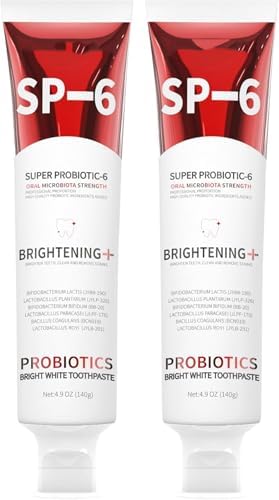 2PCS-SP-6 Whitening Toothpaste, Teeth Whitening, Enamel-Safe, Fluoride-Free, Fresh Mint, Fresh Breath