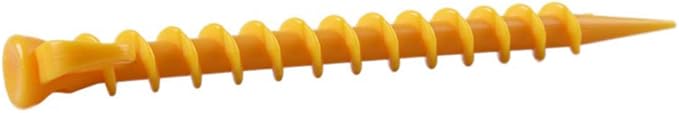 AKOAK 6 Pcs Camping Tent Awning Nail Plastic Beach Nail Screw Outdoor Travel Accessories
