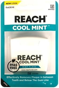 REACH Dental Floss, Cool Mint, 6 Count