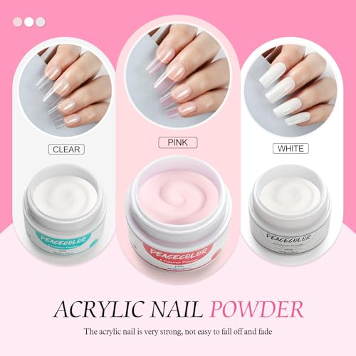 Acrylic Nail Kit with Drill Nail Kit Acrylic Set for Beginner Nude Pink White 12Pcs Glitter Powder Nail Art Rhinestones 200Pcs Tips for Women Manicure DIY