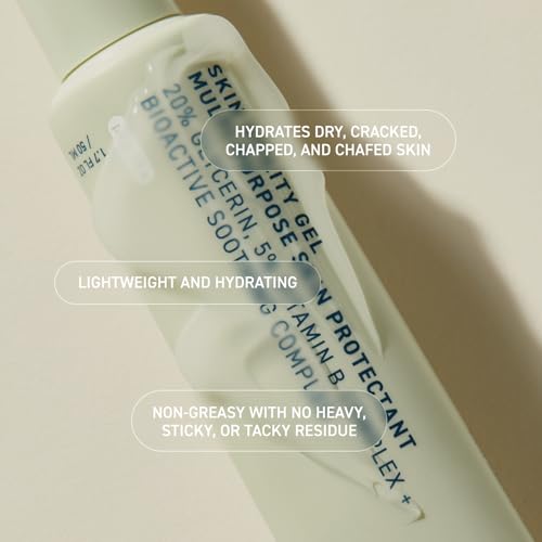 Skin Utility Gel, Lightweight Multi-Purpose Face and Body Cream for Dry Skin, Hand Cream for Cracked Hands, Soothing Barrier Support with 20% Glycerin - 1.7 fluid ounce (Pack of 1)