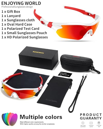 Polarized Sports Sunglasses for Men Women Youth Baseball Running Fishing Tennis Golf Cycling Driving Motor TAC UV400 TR90