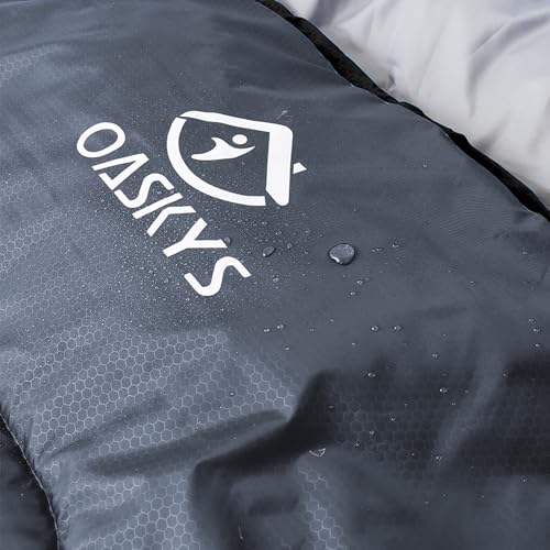 oaskys Camping Sleeping Bag - 3 Season Warm & Cool Weather - Summer Spring Fall Lightweight Waterproof for Adults Kids - Camping Gear Equipment, Traveling, and Outdoors