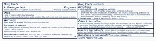 Sensodyne Rapid Relief Sensitivity and Cavity Prevention Toothpaste, Mint, 3.4 oz (96.4g) - Pack of 4