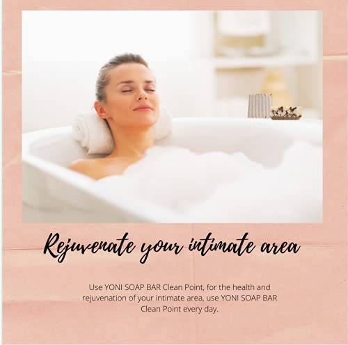 3 PCS Yoni Soap Bars for Women, Clean Point Solid Herbal Feminine Bar Herbal, 100% Original & Handmade Natural Yoni Bar PH Balanced, All Natural Ingredients