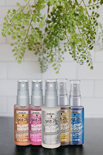 got2b GLOW'RIOUS Metallic Shimmer Hair Glitter & Body Glitter Duel Spray 1.69oz (Silver)