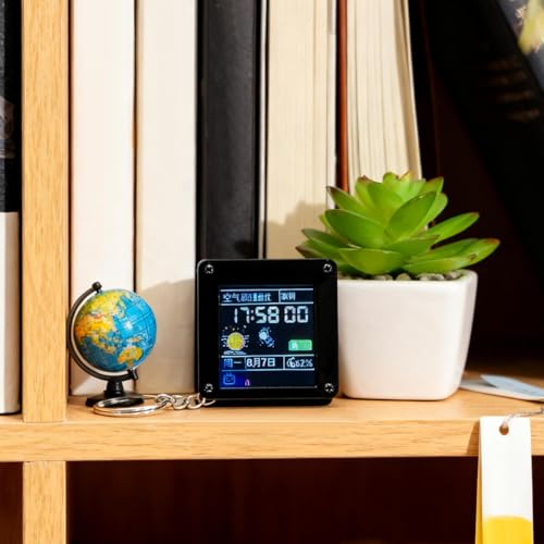 LCD Desktop Ornament - Mini Electronic Display, Compact Bag Pendant | Animated Digital Screen Decoration Feature, Cute Portable Desktop Display Product, Gift For Kids Girls Boys Family Friends Office