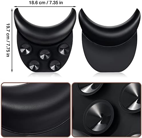 Noverlife Salon Neck Rest Cushion with Suction Cup, Non-Slip Soft Silicon Shampoo Bowl Neck Rest, Portable Hair Salon Shampoo Sink Gel Neck Pad, Hair Washing Sink Neck Support for Home Salon Basin