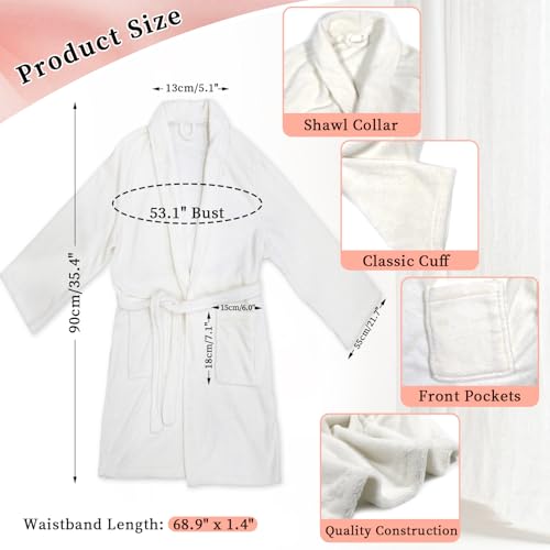 Birthday Gifts For Women, Bathrobe Set With Silky Satin Sleep Mask, Spa Robe and Slippers set, Scented Candle Self Care 7 Pack Set Suitable For Christmas Thanksgiven Day Red