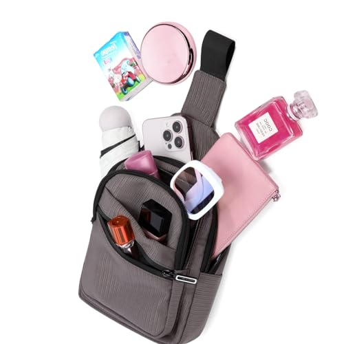 AOSTIHOT Crossbody Small Sling Backpack Sling Bag for Women Men, Chest Bag Daypack Crossbody for Travel Sport Running Hiking