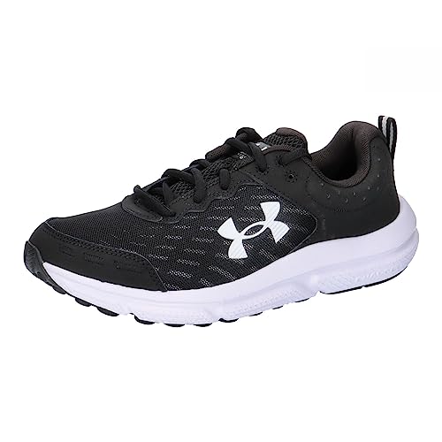 Under Armour Men's Charged Assert 10, (001) Black/Black/White, 7, US