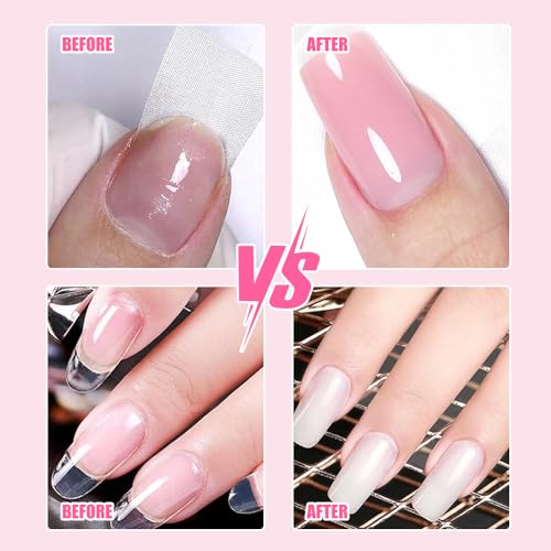 Nail Repair Protection Gel, Nail Repair Kit for Split Natural Nails, Instant Cracked Nail Repair Gel, Broken Nails Repair Kit for Natural Nails, Easy Quick Fix for Home Use