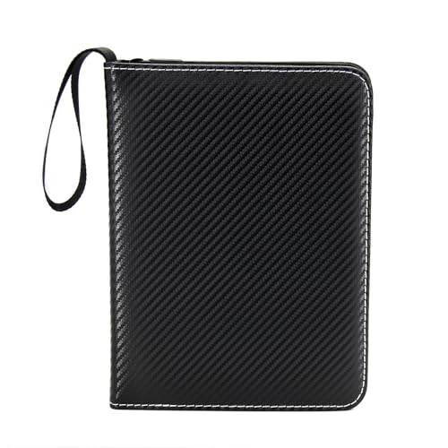 MaoKea Card Binder For Card 4-Pocket Sleeves with 440 Cards Holder,Game Collection Binder Card Holder Of Fit for TCGcard album,game card Yugioh Trading Sports Cards (Purple and black)