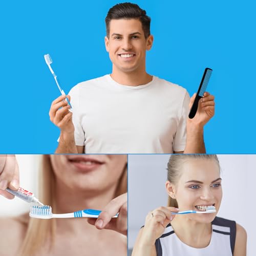 96 Sets Personal Hygiene Kit Basic Toiletry Kits Homeless Supplies Bulk for Women, Men, Travel, Charity, Business Include 96 Shampoo, 96 Toothbrush, 96 Toothpaste, 96 Comb, and 96 Bath Soap