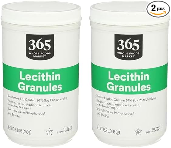 365 by Whole Foods Market, Lecithin Granules, 15.9 Ounce (Pack of 2)