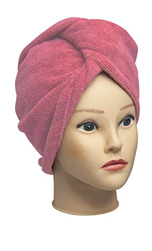 Diane Microfiber Hair Turban, Pink