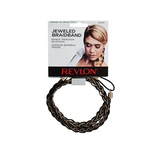 REVLON Hair Jeweled Braidband Ready to Wear (Black)
