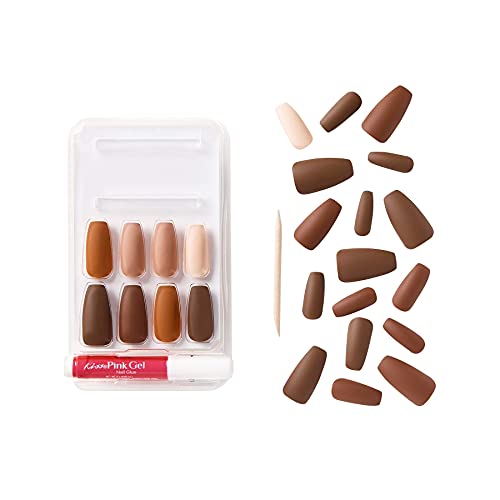 GoldFinger Full Cover Nails Press On Nails Gel Glam Design Nails Long Length