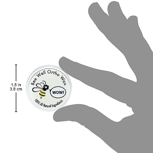 Bee Well Ortho Wax | Pure | All Natural Extra Firm Braces Wax | Protect, Prevent & Relieve Orthodontic Braces Discomfort & Mouth Pain | 2 Recyclable Jars | 150 Total Pieces of Wax for Braces