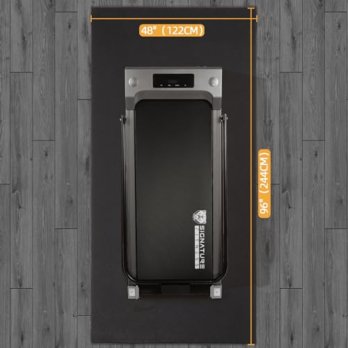 Fitvids High Density Home Gym Treadmill Exercise Bike Equipment Mat, 1/4" Thick, 60" x 84" (5 x 7FT)