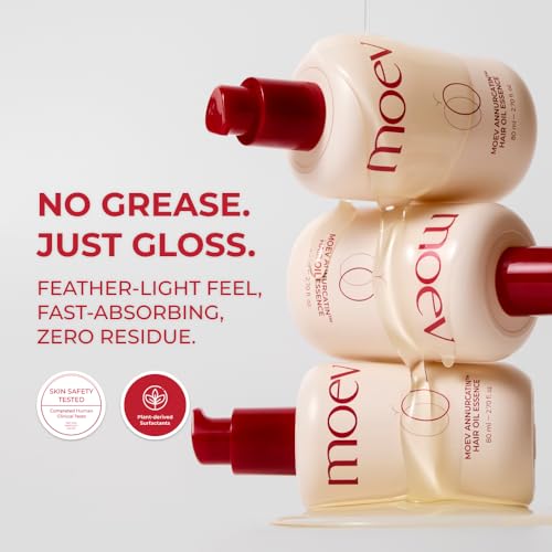 ANNURCATIN Hair Oil Essence, Heat Protect Hair Serum, Korean Nourishing Perfumed Oil for Dry, Frizzy, Damaged Hair, Anti-Frizz with Apple Seed Oil, Lightweight for Shine and Softness 2.7 fl.oz.