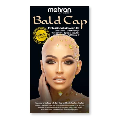 Mehron Makeup Premium Character Kits| Makeup Kits for Halloween & Cosplay| Made in the USA | Complete Kit | Includes Tools & Instructions on How to Create the Look | (Bald Cap)