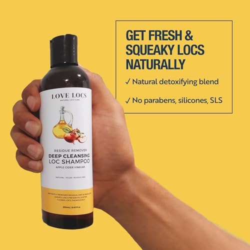 Apple Cider Vinegar Deep Cleansing Dreadlock Shampoo | Clarifying Cleanser for Build Up | Residue Remover | ACV Loc Shampoo | Hair Detox | Natural | Vegan | Residue Free