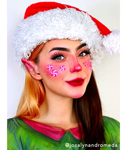 Graftobian Elf Ear Complete Makeup Kit - Elf Ears with Spirit Gum Adhesive and Skin Tone Makeup - for Cosplay, Halloween Costumes, & Theater - Full Color Instructions