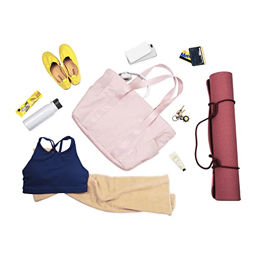 BAGSMART Tote Bag for Women with Zipper, Gym Tote with Compartments, Laptop Work Tote Nurse Dance Yoga Bag for Sport, Travel