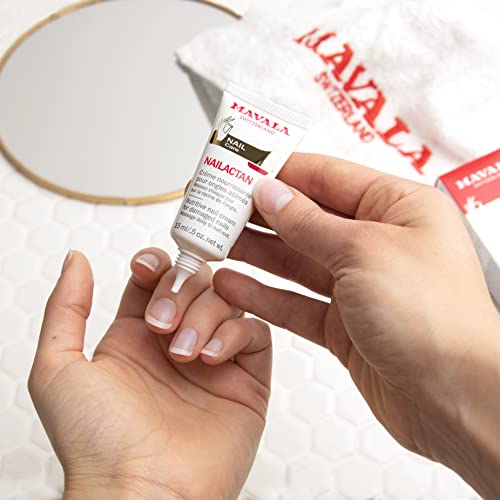 Mavala Nutritive Nail Cream Nailactan for Damaged Nails | Nail Care with Restorative Ingredients for Longer, Healthier Nails | Nail Strengthener + Hardener | 0.5 oz