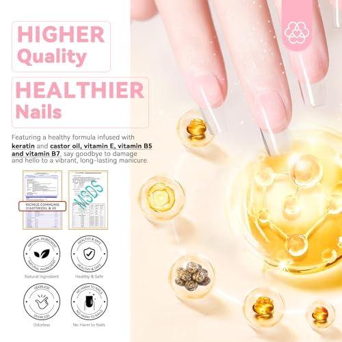 SAVILAND Clear Dip Powder Nail Kit Starter: 60g 2.1oz Dip Powder for Nails with Dipping Powder Liquid Set Dip Base Activator and Top Coat Professional Dip Nail Kit Repair for French Manicure Nail Art