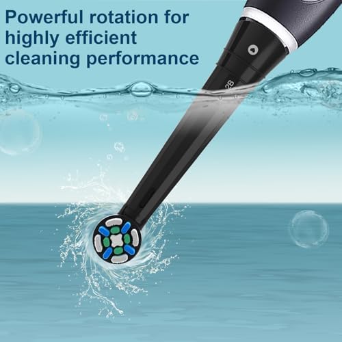 10PACK iO Replacement Heads Compatible with Oral b iO 2/3/4/5/6/7/8/9/10 Series Electric Toothbrush,Gum Care Toothbrush Head Compatible with Oral b iO Replacement Heads,Black/White