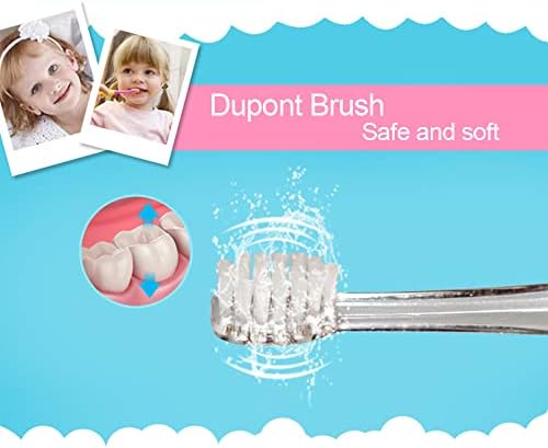 SEAGO Toothbrush Replacement Heads - SG977 SG513 - SEAGO Kids Toothbrushes Heads for Toddlers - Compatible with seago Electric Toothbrushes Kids (White, 8-Pack)