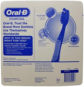 Oral-B Charcoal Toothbrush, Soft (Pack of 6)
