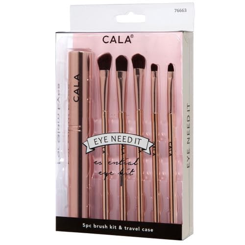 Cala Rose gold essential eye brush set 5 count, 5 Count