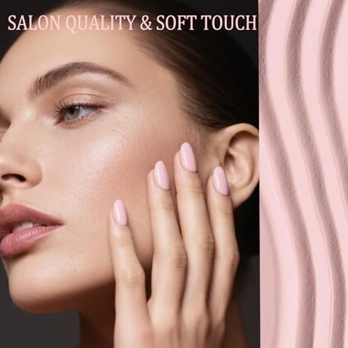 AZUREBEAUTY 4 Colors Dip Powder Nail Kit Starter, Transparent Nude Neutral Pink Glitter, Dipping Powder Set All Seasons, French Nail Art Base Top Coat Activator Liquid Manicure DIY Salon 12 PCS